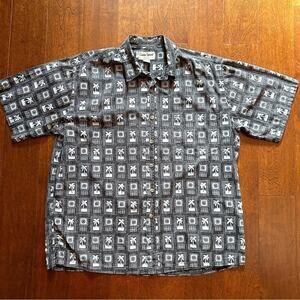 Cooke Street Honolulu Reverse Print Aloha Shirt, Size XL